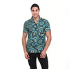 Cool Cat Printed Short Sleeve Men's Shirt