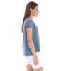 Anthracite Stone Washed Halloween SkullPrint Women's Top