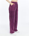 Stone Washed High Waist Details Cotton Trouser