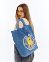 I CHOOSE VIOLENCE FUNNY DUCK Printed Cotton Tote Bag