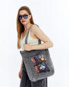 STEAMPUNK CAT Printed Cotton Tote Bag
