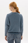 Ballon Cut Zip Front IT'SFINEEVEREYTHINGIS FINE Print Women Sweatshirt