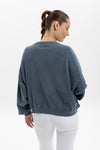 Anthracite Stone Washed Cotton Cat & GoogleWomen Sweatshirt