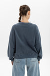 Stone Washed Cotton Dream Totoro PrintWomen Cropped Sweatshirt