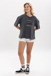 Stone WashedI am Fine Everything Is Fine Printed Women's Relaxed T-Shirt