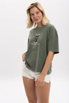 Stone WashedI am Fine Everything Is Fine Printed Women's Relaxed T-Shirt