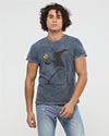 Stone Washed The Flower Bomb Thrower by Banksy Printed Cotton T-shirt