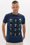 Forever Famous Icons Printed Cotton Men'sT-Shirt