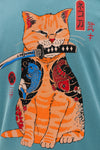 Cat Catana Printed Cotton T-shirt