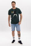 Flower Art Thrown By Bansky Printed Cotton T-shirt