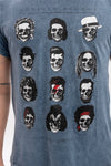 Stone Washed Forever Famous CharactersPrinted Cotton T-shirt