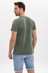 Stone WashedPanda Pilot Animal Printed Cotton T-shirt