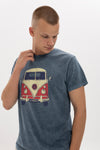 VW CamperVan Print Men's Stone Washed T-Shirt
