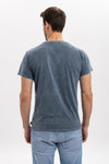 Stone WashedRainbow GuitarPrinted Men's T-shirts