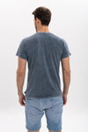 Stone Washed Effect Trust Me I am Genius Printed Men's T-shirt