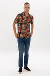 FACE PICASSO MEN'S SHORT SLEEVE SHIRT