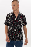 Rock & Roll Skull Men's Regular Shirt