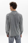 Stone WashedPlain Long Sleeve Men's Shirt