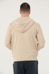 Plain Stone Washed Cotton Men's Hooded Jacket