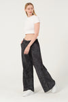 Straight Flare LegWomen Stone Washed Cotton Trouser