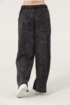 Straight Flare LegWomen Stone Washed Cotton Trouser