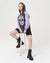 Purple - Anthracite Combi   Skull Stone Washed Color Skull Printed Cotton Hoodie