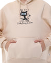 I'm Fine Everything FinePrint FleeceCotton Women Long SleeveHoodie