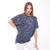 Shiny Sparkly Angle Wings Ballon Cut  Tie Die Navy BLue