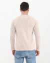 Plain Stone Washed Cotton Men's Long Sleeve T-shirt