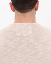 Plain Stone Washed Cotton Men's Long Sleeve T-shirt