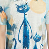 PLAYFULLY CAT Patterned Print Men's Regular Shirt