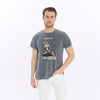 Stone Washed Effect Trust Me I am Genius Printed Men's T-shirt