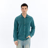 Stone WashedPlain Long Sleeve Men's Shirt
