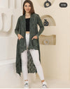 New WaterfallDetail LongWomen Cardigan