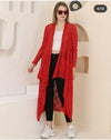 New WaterfallDetail LongWomen Cardigan