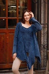 Asymmetric Cut Detail Woman Knitwear