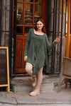 Asymmetric Cut Detail Woman Knitwear