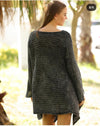 Asymmetric Cut Detail Woman Knitwear