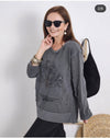 Stone Washed Tree Of LifeCotton Women Sweatshirt