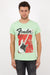 Neon Green Fender Guitar Printed Cotton T-shirt Tshirt Tee Top S-ponder