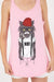 Pink Red Hat Cat Animal Cotton Women Vest
