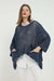 Fish Net Two Pockets  Cotton Knitted Pull over Women Jumper