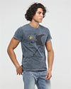Stone Washed The Flower Bomb Thrower by Banksy Printed Cotton T-shirt