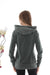 WOMEN   FITTED WASHED COTTON  HOODIE