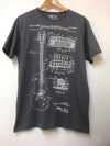 1955 Guitar Mc Patent Printed Cotton T-Shirt