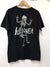 Santa  Skeleton Dance Sleigher Cool Metal Xmas  Print  Cotton T-Shirt