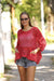 Fish Net Two Pockets  Cotton Knitted Pull over Women Jumper