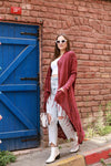 Waterfall Fringe Long Cardigan