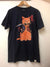 Catana- Cute Kitty  Art Inspired Classic  Cotton Regular Navy T-Shirt