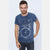 S-Ponder Anthracite Stone Washed Bicycle Printed Cotton T-shirt Tee Top